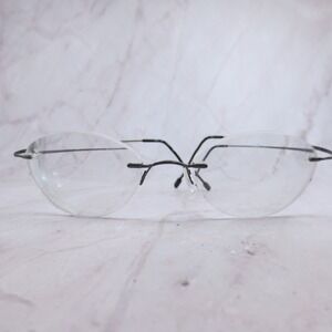 Marchon Airlock 2 Rimless Eyeglasses Black 720/3 32 52-21-150 Oval Frame Eyewear